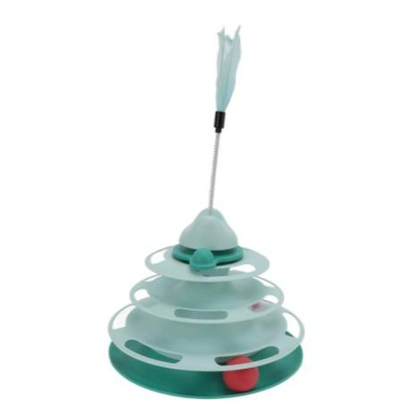 New Interactive Cat Toys, Pet Toys, Indoor Kitten Interactive Cats, Puzzle Balls and Indoor Adult Cats Interactive Cat Towers and Trackballs and Feather Toys, Party Gifts