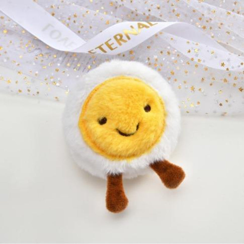 BB Sound Pet Toy 5 Pack Plush Toys for Indoor Cats and Small Dogs, Mini Fruit and Food Catnip Toys Catrobot Toy