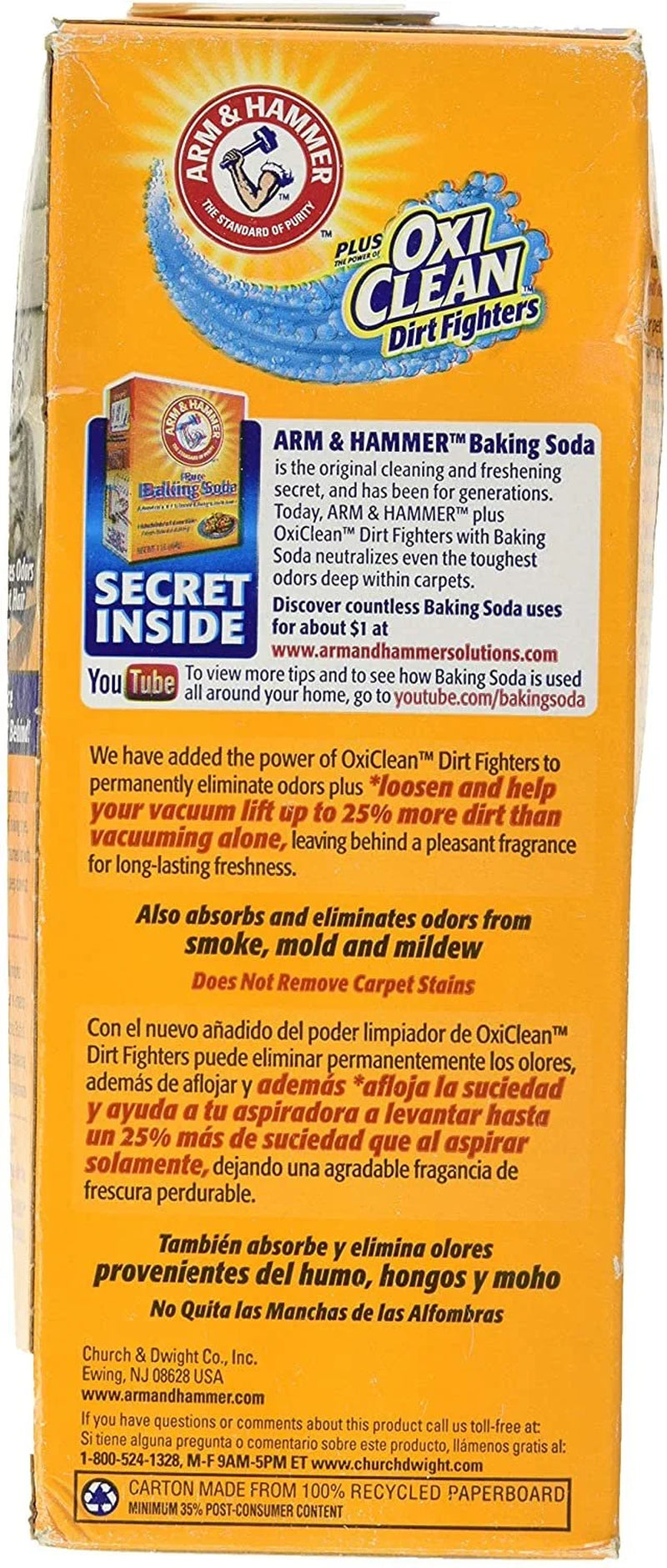 Arm and Hammer Pet Fresh Carpet Odor Eliminator plus Oxi Clean Dirt Fighters, 30 Ounce Pack of 2, 60 Ounce Total