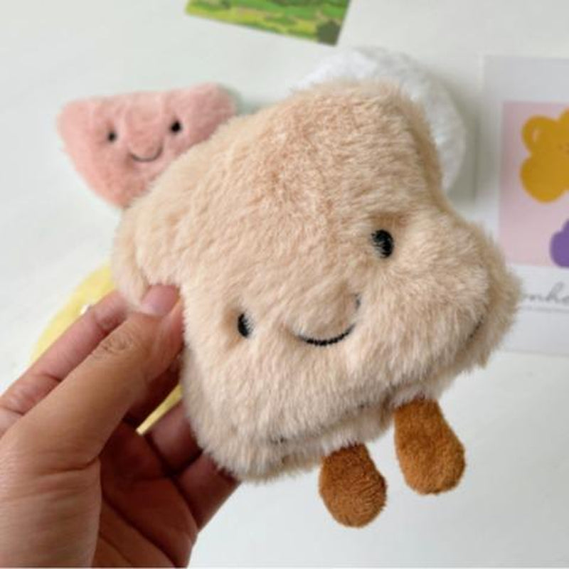 BB Sound Pet Toy 5 Pack Plush Toys for Indoor Cats and Small Dogs, Mini Fruit and Food Catnip Toys Catrobot Toy