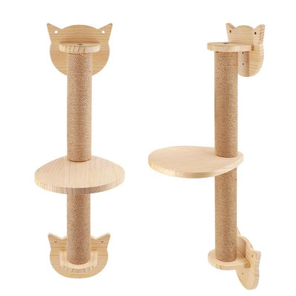 Wooden DIY Cat Scratching Post, Cat Climbing Frame for Indoor Cat, Cat Furniture Cat Supplies