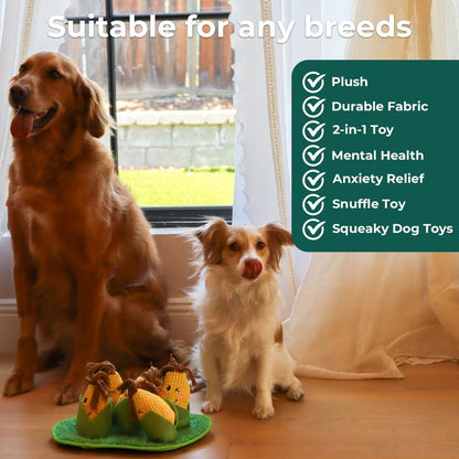 Corn-Sniff Dog Food Toys, Pet Sniff Feeding Toys, Interactive Dog Puzzle Toys for Training & Stress Relief, Pet Suppliess