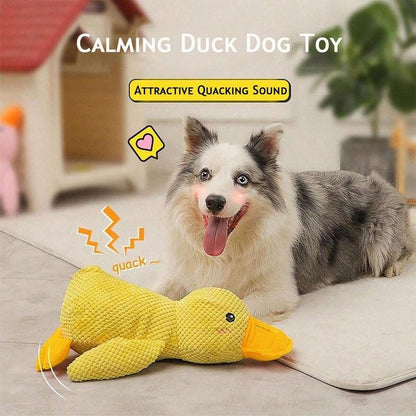 Cute Duck Design Pet Plush Toy, 1 Count Pet Chew Toy for Christmas Gift, Interactive Dog Toy, Pet Teething Toy, Dog & Cat Accessories