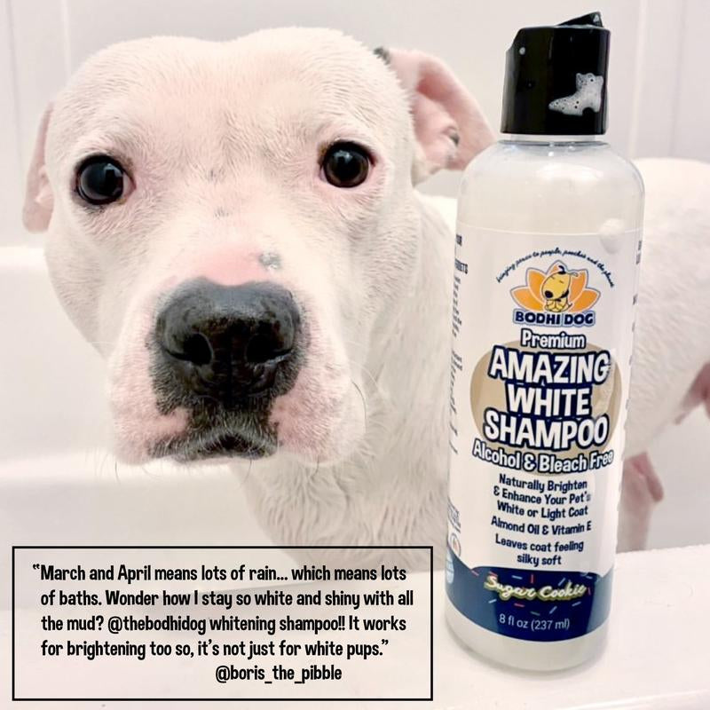 Bodhi Dog Amazing White Shampoo | Whitening Shampoo for Dogs | Alcohol & Bleach Free | Made in USA | Natural Ingredients | Professional Quality Pet Supplies Clean