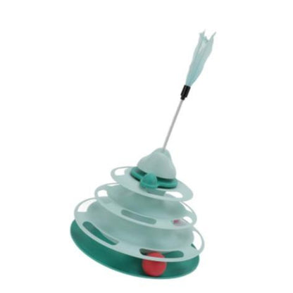 New Interactive Cat Toys, Pet Toys, Indoor Kitten Interactive Cats, Puzzle Balls and Indoor Adult Cats Interactive Cat Towers and Trackballs and Feather Toys, Party Gifts