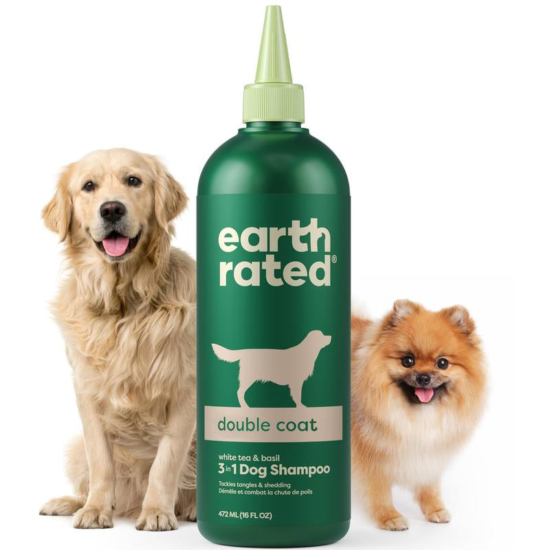 Earth Rated 3-In-1 Curly & Wavy Coated Dog & Puppy Shampoo, Conditioner & Deodorizer - 16 Oz - Formulated to Tackle Tangles & Restore Curls