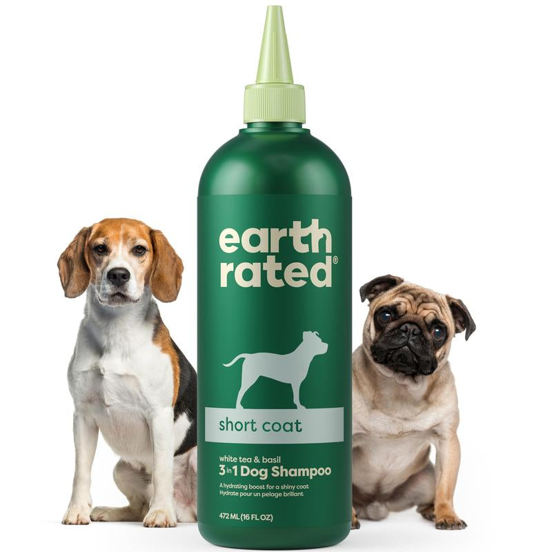 Earth Rated 3-In-1 Curly & Wavy Coated Dog & Puppy Shampoo, Conditioner & Deodorizer - 16 Oz - Formulated to Tackle Tangles & Restore Curls