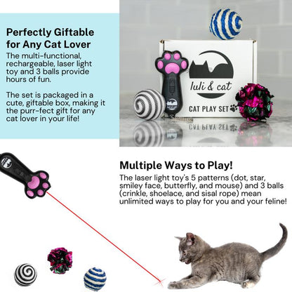 USB Rechargeable Cat Laser Pointer for Laser Toy and Toy for Cats Pet Gift