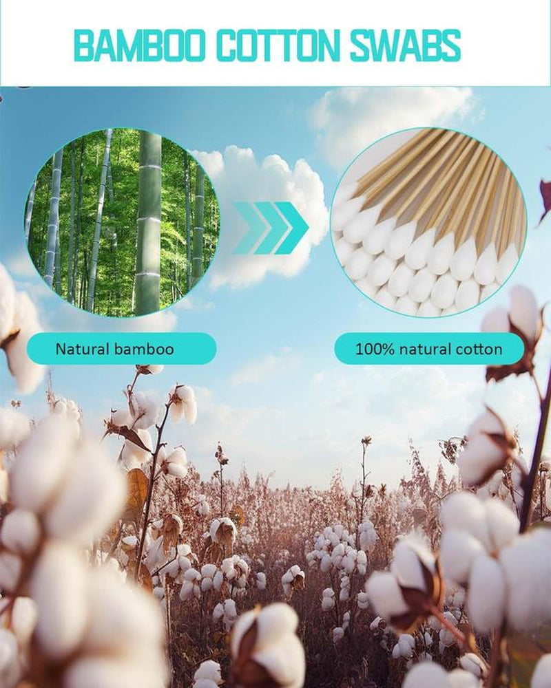 7 Inch Large Q Tips for Dog Ear Cleaning – 100 Biodegradable Bamboo Cotton Swabs for Pets & Precision Cleaning Large Cotton Dog Ear Extra Large Natural Dog Natural Dog