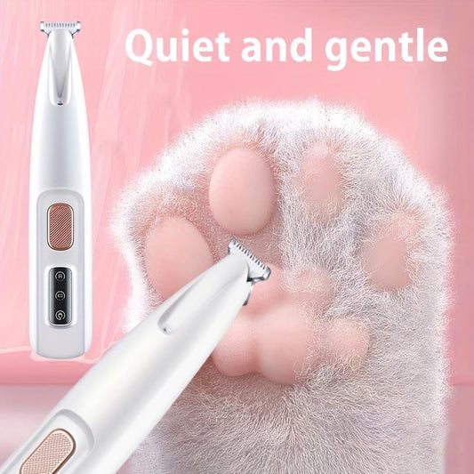 Rechargeable Pet Hair Trimmer Kit, 1 Count Pet Grooming Clipper with LED Light, High Quality Trimmer, Pet Multi-Part Clipper for Dogs & Cats, Pet Grooming Tool, Pet Care, Hair Trimmer Set