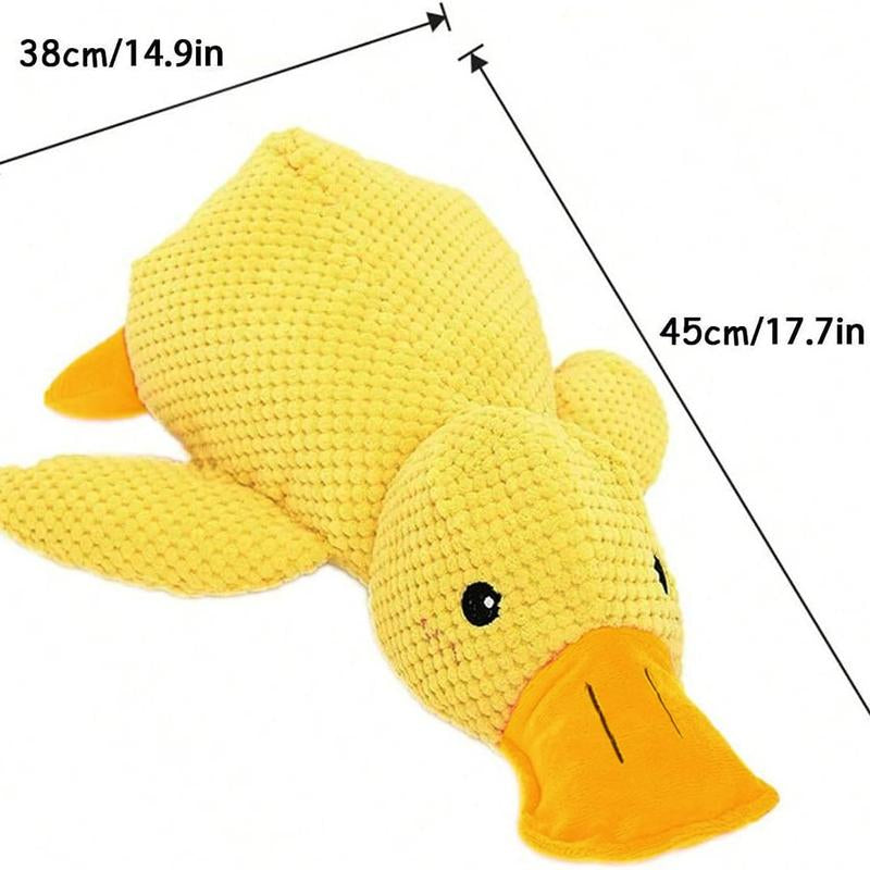 Cute Duck Design Pet Plush Toy, 1 Count Pet Chew Toy for Christmas Gift, Interactive Dog Toy, Pet Teething Toy, Dog & Cat Accessories