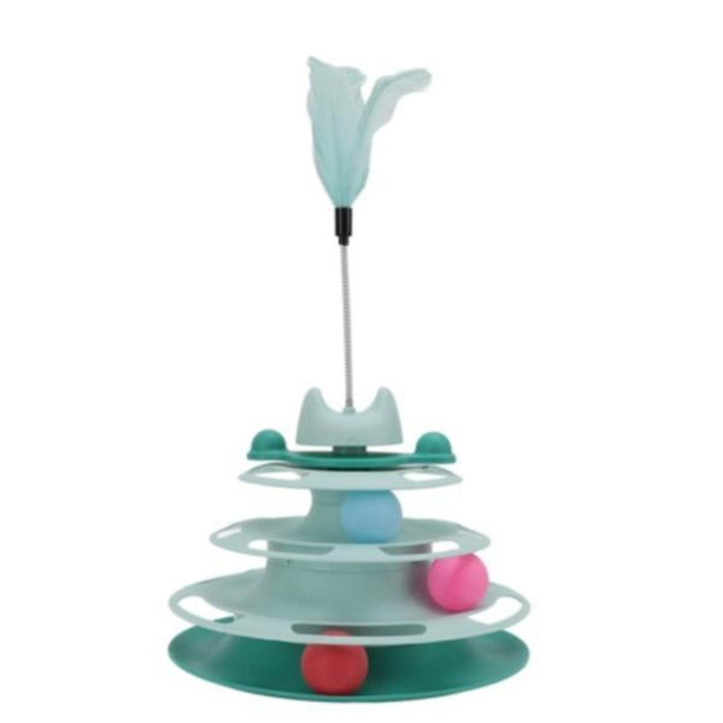 New Interactive Cat Toys, Pet Toys, Indoor Kitten Interactive Cats, Puzzle Balls and Indoor Adult Cats Interactive Cat Towers and Trackballs and Feather Toys, Party Gifts