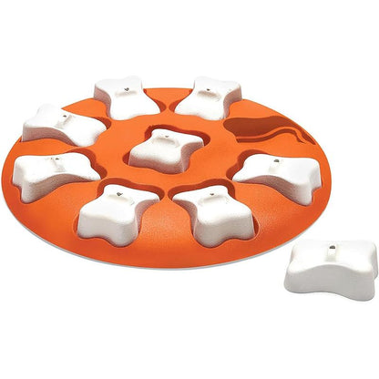 Nina Ottosson Dog Smart Dog Puzzle Interactive Treat Puzzle Dog Enrichment Dog Toy, Level 1 Beginner, Orange