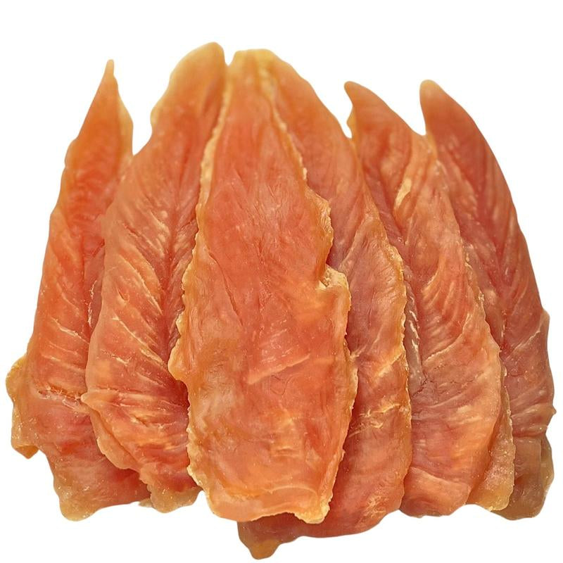 Hubert Pet Gourmet All-Natural Chicken Jerky Dog Treats - 2.5 Lbs Resealable Pack, Grain-Free & Gluten-Free, High Protein Low Fat, Made with Real Chicken Breast, Perfect for Training & Rewards - Chews