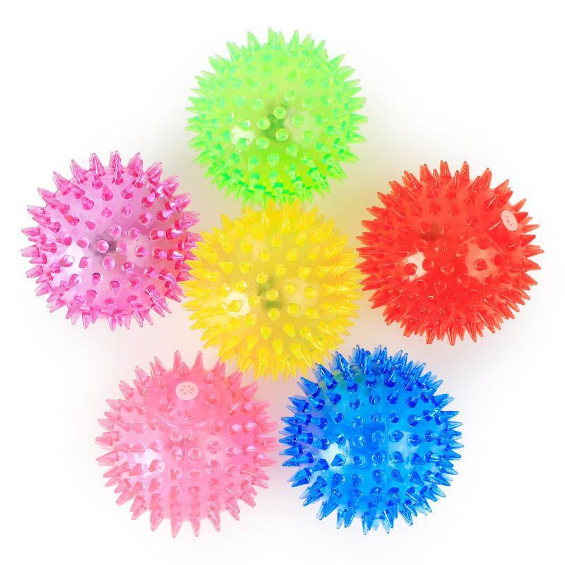 Squeaky Dog Toy Ball, 5 Counts/Set Colorful Dog Chew Toy Ball, Interactive Dog Toy Ball, Pet Chew Toy Ball, Indoor and Outdoor Fun Toy Ball for Dogs, Christmas Gift