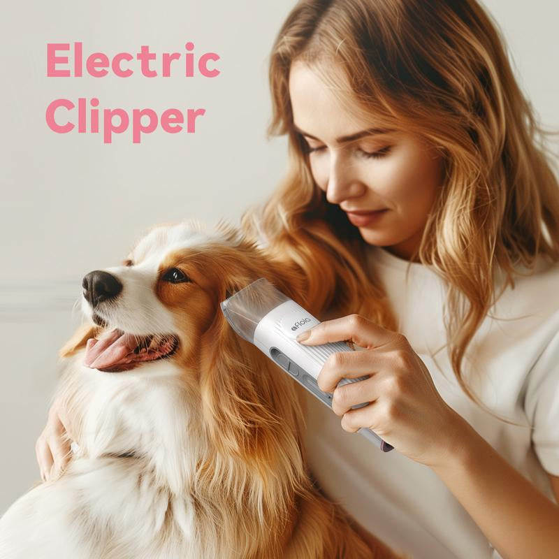 Afloia Dog Grooming Kit, Pet Grooming Vacuum & Dog Clippers Nail Trimmer Grinder & Dog Brush for Shedding with 7 Pet Grooming Tools, Low Noise Dog Hair Remover Pet Grooming Supplies