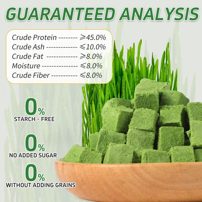 New Packaging Vet-Recommended! Freeze-Dried Cat Grass Treats - Stops Hairballs & Freshens Breath, Grain-Free & No Additives, Perfect for Picky Cats!