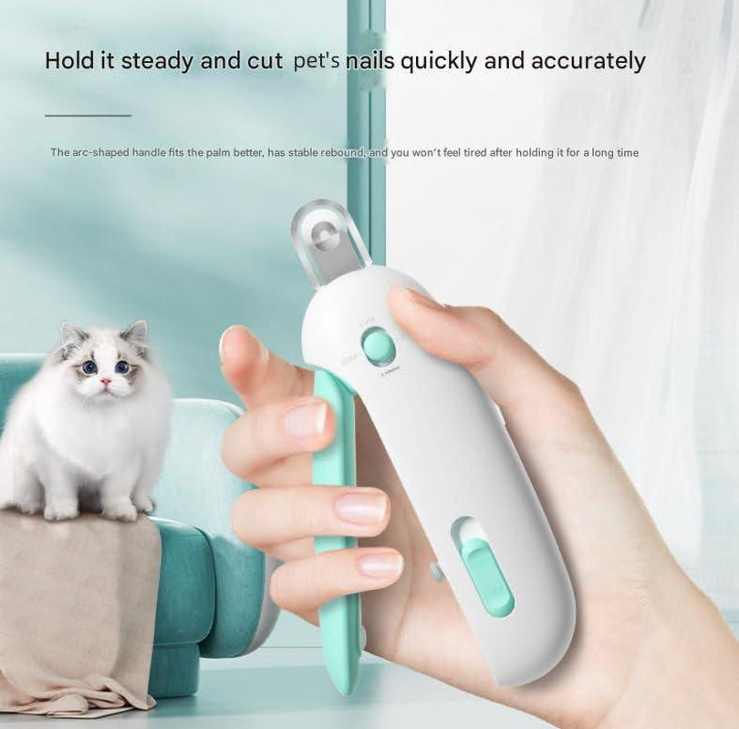 2025 New Cat Nail Clipper, Portable Cat Claw Cutter for Kitten, Adjustable Cat Nail Trimmer with Clipping Debris Storage, Hidden Nail File, round Hole Blade, Ideal for Injury-Free Grooming Tool for Small Pets