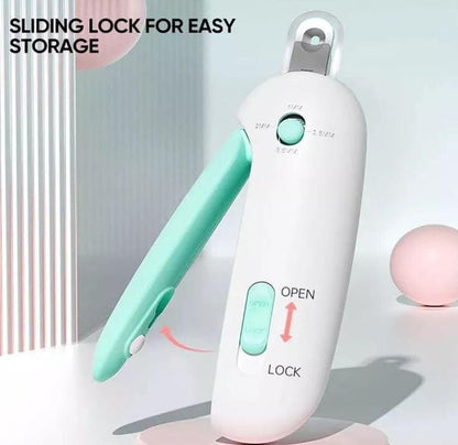 2025 New Cat Nail Clipper, Portable Cat Claw Cutter for Kitten, Adjustable Cat Nail Trimmer with Clipping Debris Storage, Hidden Nail File, round Hole Blade, Ideal for Injury-Free Grooming Tool for Small Pets