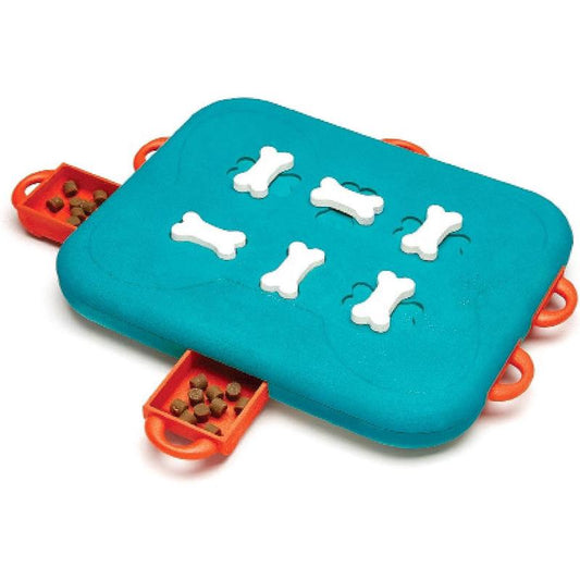 Nina Ottosson Dog Smart Dog Puzzle Interactive Treat Puzzle Dog Enrichment Dog Toy, Level 1 Beginner, Orange