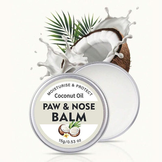 Coconut Oil Pet Paw & Nose Balm, 1 Count Natural Formula Moisturizing Pet Paw & Nose Care Balm, Pet Grooming Supplies, Pet Products, Puppy Essentials