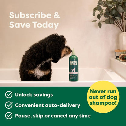 Earth Rated 3-In-1 Curly & Wavy Coated Dog & Puppy Shampoo, Conditioner & Deodorizer - 16 Oz - Formulated to Tackle Tangles & Restore Curls