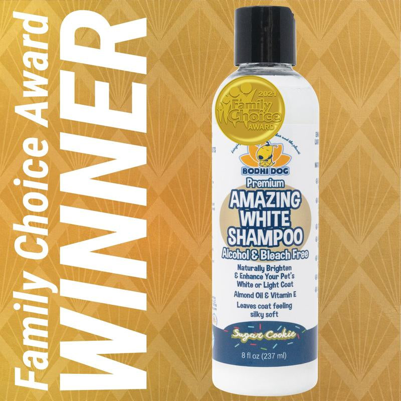 Bodhi Dog Amazing White Shampoo | Whitening Shampoo for Dogs | Alcohol & Bleach Free | Made in USA | Natural Ingredients | Professional Quality Pet Supplies Clean
