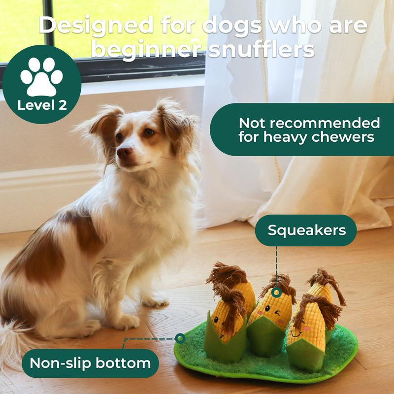 Corn-Sniff Dog Food Toys, Pet Sniff Feeding Toys, Interactive Dog Puzzle Toys for Training & Stress Relief, Pet Suppliess