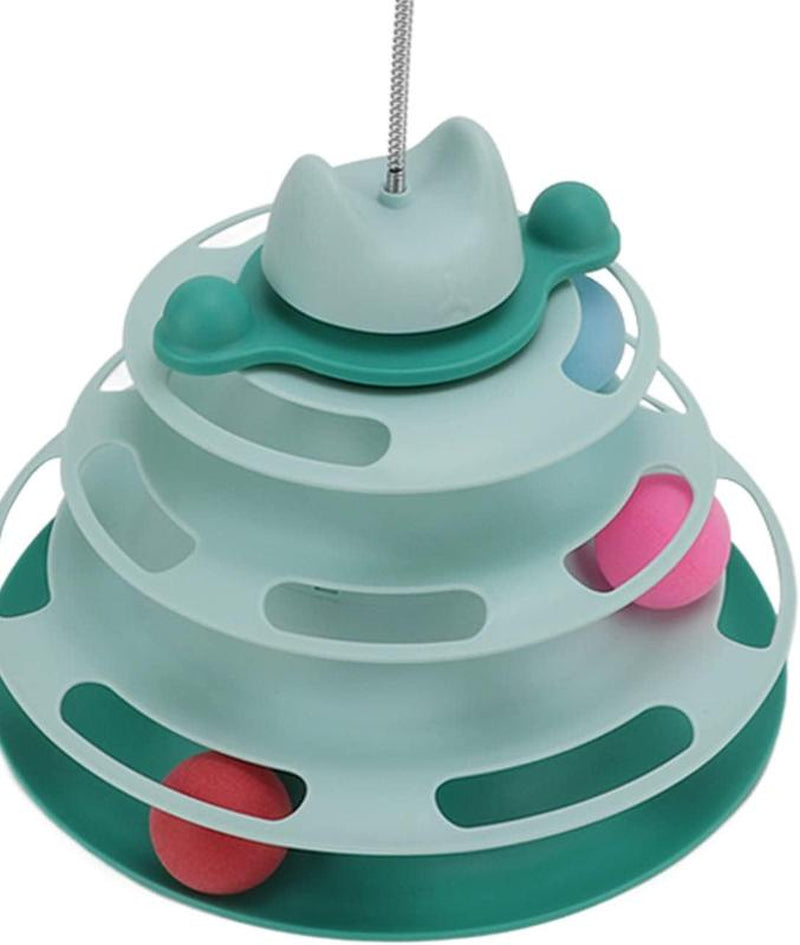 New Interactive Cat Toys, Pet Toys, Indoor Kitten Interactive Cats, Puzzle Balls and Indoor Adult Cats Interactive Cat Towers and Trackballs and Feather Toys, Party Gifts