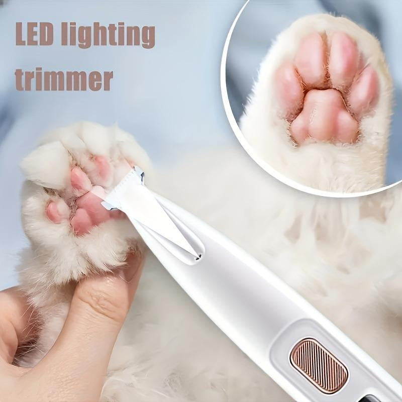 Rechargeable Pet Hair Trimmer Kit, 1 Count Pet Grooming Clipper with LED Light, High Quality Trimmer, Pet Multi-Part Clipper for Dogs & Cats, Pet Grooming Tool, Pet Care, Hair Trimmer Set